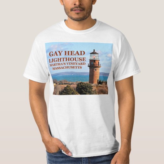 Gay Head Lighthouse, Martha's Vineyard MA T-shirt (Voorkant)