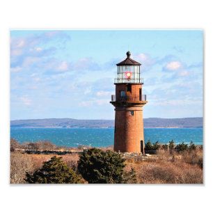 Gay Head Lighthouse, Martha's Vineyard Photo Print Foto Afdruk