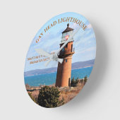 Gay Head Lighthouse, Massachusetts Clock Ronde Klok (Hoek)