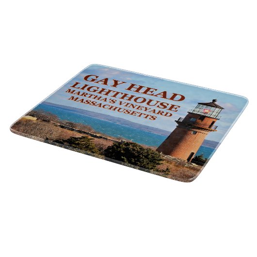 Gay Head Lighthouse, Massachusetts Cutting Board Snijplank (Hoek)