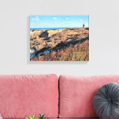 Gay Head Lighthouse, Massachusetts Wrapped Canvas (Insitu (Woonkamer))