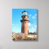Gay Head Lighthouse, Massachusetts Wrapped Canvas (Voorkant)