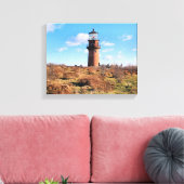 Gay Head Lighthouse, Massachusetts Wrapped Canvas (Insitu (Woonkamer))