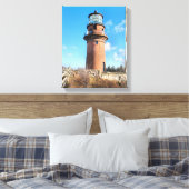 Gay Head Lighthouse, Massachusetts Wrapped Canvas Afdruk (Insitu (Slaapkamer))