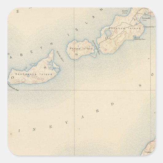 Gay Head, Massachusetts Vierkante Sticker (Voorkant)