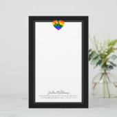 Gay Heart Briefpapier (Staand voorkant)