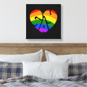 Gay Heart Canvas Afdruk (Insitu (Slaapkamer))