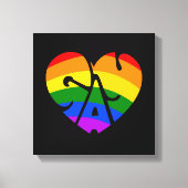 Gay Heart Canvas Afdruk (Voorkant)