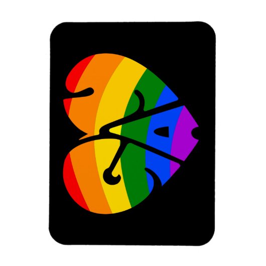 Gay Heart Magneet (Verticaal)