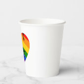 Gay Heart Papieren Bekers (Achterkant)