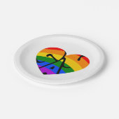 Gay Heart Papieren Bordje (Gekanteld)