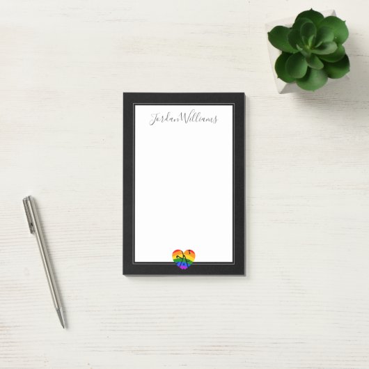 Gay Heart Post-it® Notes (Kantoor)
