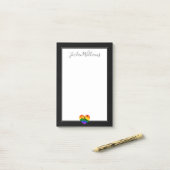 Gay Heart Post-it® Notes (Op bureau)