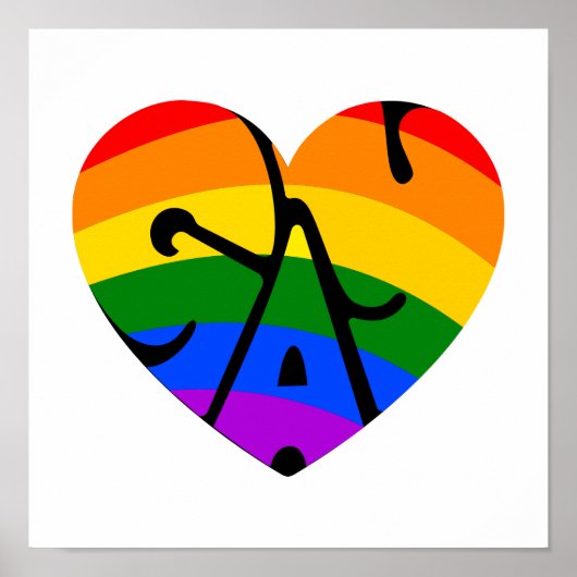 Gay Heart Poster (Voorkant)