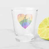 Gay Heart Shot Glas (Achterkant)
