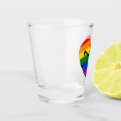 Gay Heart Shot Glas (Links)