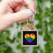 Gay Heart Sleutelhanger (Hand)
