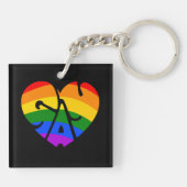 Gay Heart Sleutelhanger (Achterkant)
