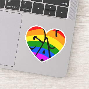 Gay Heart Sticker