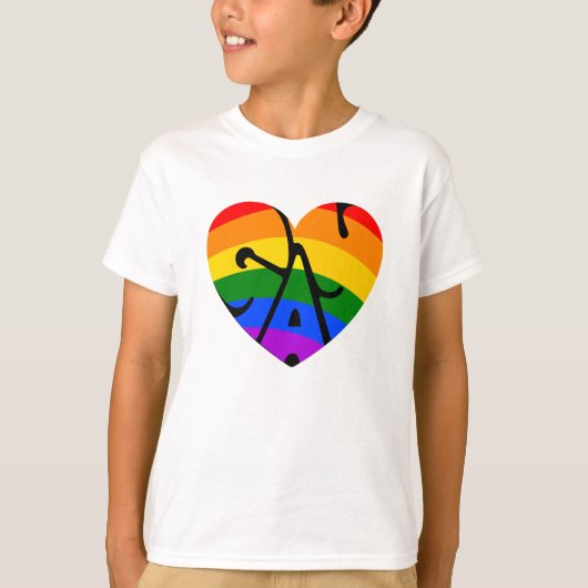 Gay Heart T-shirt (Voorkant)
