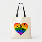 Gay Heart Tote Bag (Voorkant)