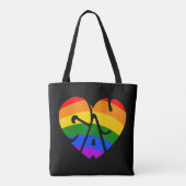 Gay Heart Tote Bag (Achterkant)