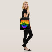 Gay Heart Tote Bag (Op model)
