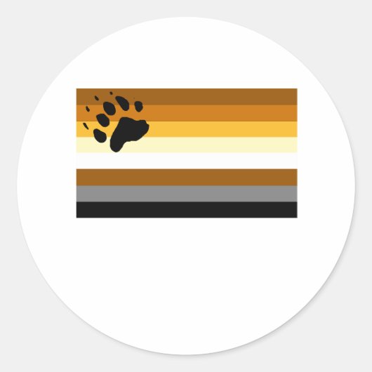 Gay Humor beer pride flag Ronde Sticker (Voorkant)