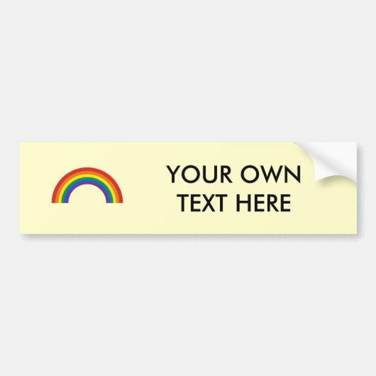 Gay Humor regenboogpride true Bumpersticker (Voorkant)