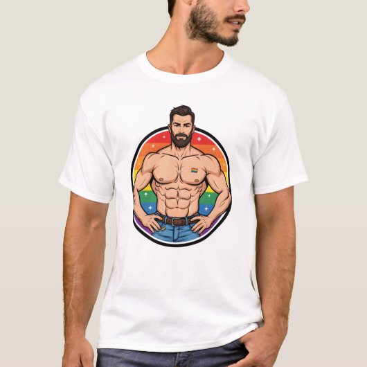 GAY ICON T-Shirt | Gay Pride Shirt for Men | LGBTQ (Voorkant)