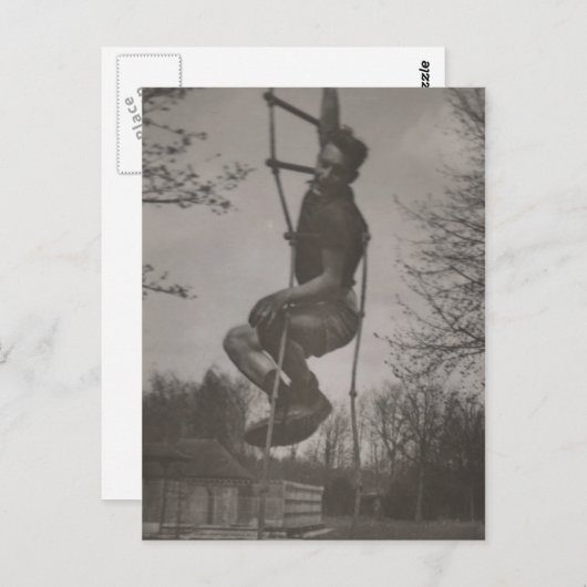 Gay interesseert jonge atleet om te poetsen briefkaart (Voorkant / Achterkant)