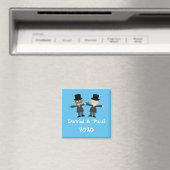 Gay Interracial Wedding Magneet (Insitu (Vaatwasser))
