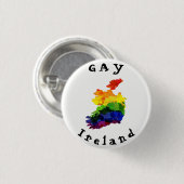 GAY Ireland Badge Ronde Button 3,2 Cm (Voorkant /achterkant)