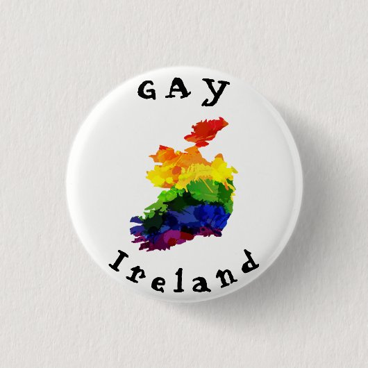 GAY Ireland Badge Ronde Button 3,2 Cm (Voorkant)