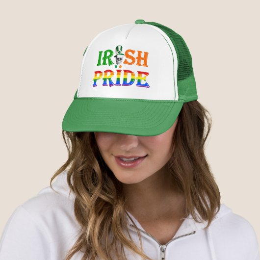 Gay Irish pride St Patrick's day Trucker Pet (In situ)