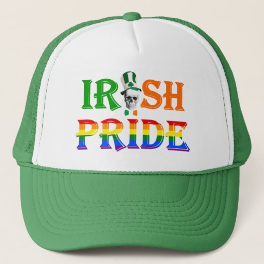 Gay Irish pride St Patrick's day Trucker Pet (Voorkant)