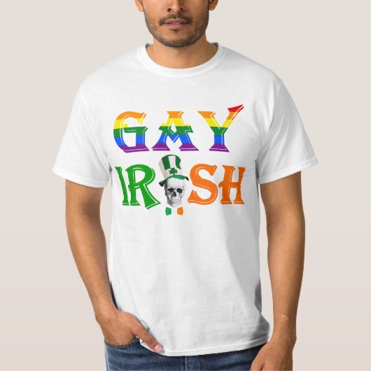 Gay Irish St Patrick's day T-shirt (Voorkant)