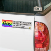 Gay is bumpersticker (Op Truck)