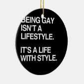 GAY IS GEEN LEVEN. KERAMISCH ORNAMENT (Rechts)