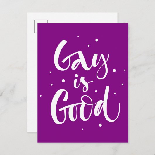 Gay is goed briefkaart (Voorkant / Achterkant)
