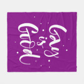 Gay is goed fleece deken (Voorkant (Horizontaal))