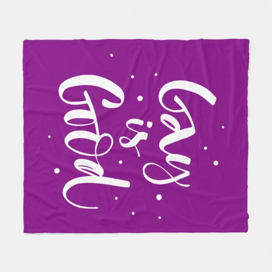 Gay is goed fleece deken (Voorkant (Horizontaal))