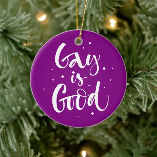 Gay is goed keramisch ornament (Boom)