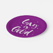 Gay is goed papieren bordje (Gekanteld)