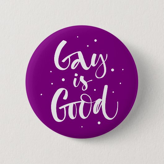 Gay is goed ronde button 5,7 cm (Voorkant)