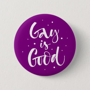 Gay is goed ronde button 5,7 cm