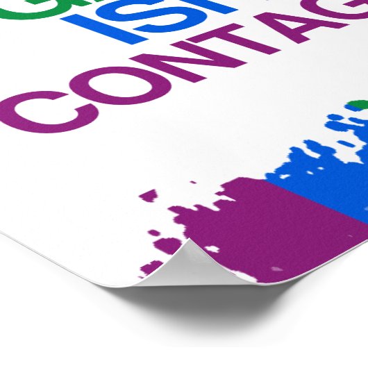 GAY IS NIET CONTAGIOUS POSTER (Hoek)