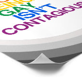 GAY IS NIET CONTAGIOUS POSTER (Hoek)