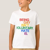 GAY IS NIET VRIJWILLIG T-SHIRT (Voorkant)