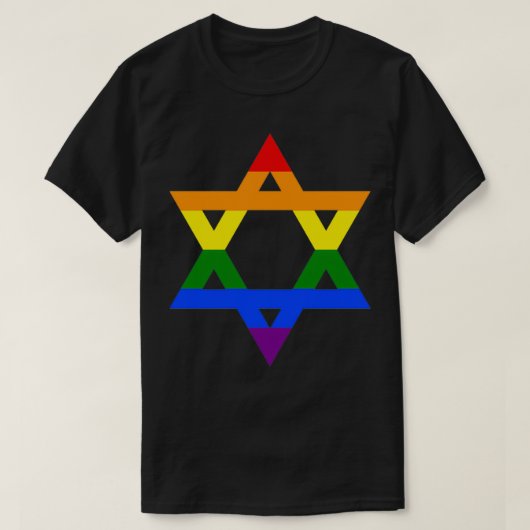 Gay Jew Pride T-shirt (Design voorkant)